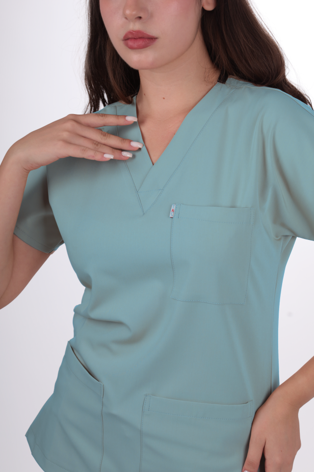 Premium Likralı Klasik Seri Kadın Benetton Scrubs
