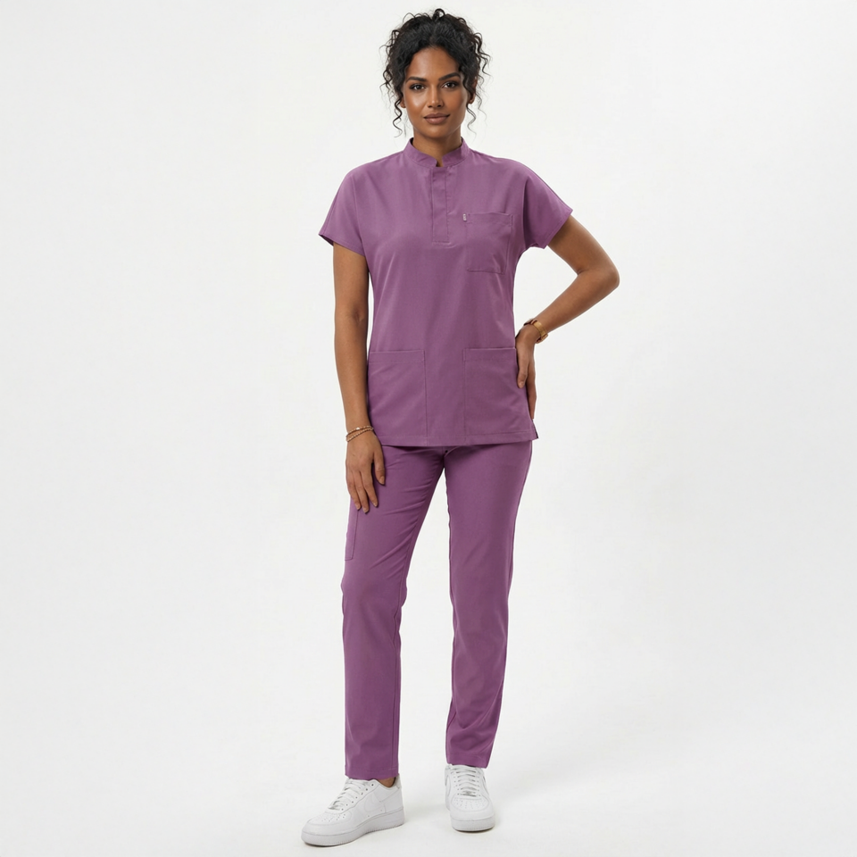 Likralı Snap Seri Kadın Tek Üst Açık Mürdüm