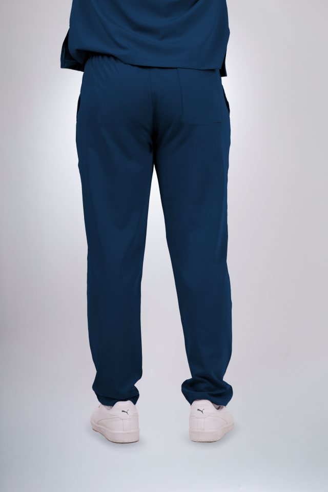 Premium Likralı Klasik Seri Erkek Marine Petrol Scrubs