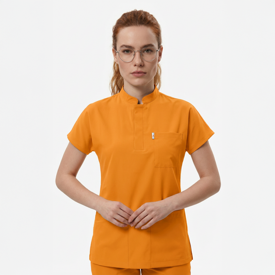 Likralı Snap Seri Kadın Tek Üst Hardal Sarısı