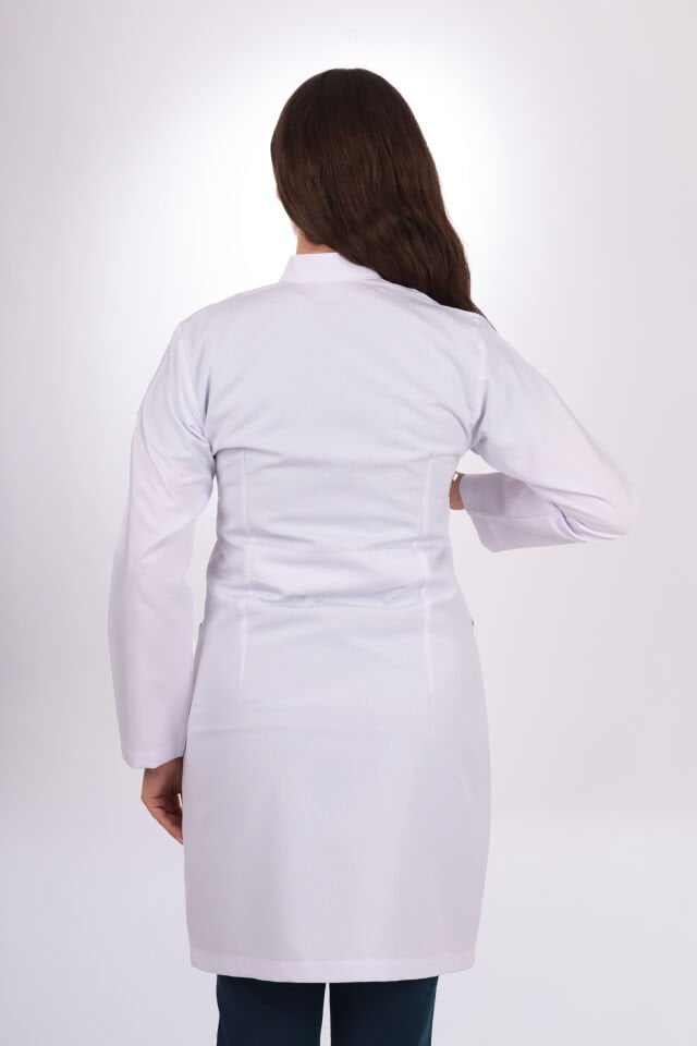 Uzun Kol Uzun Boy Kadın Önlük Hakim Yaka