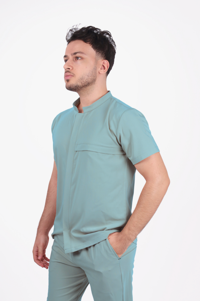 Premium Likralı SnapPrime Seri Erkek Benetton Scrubs
