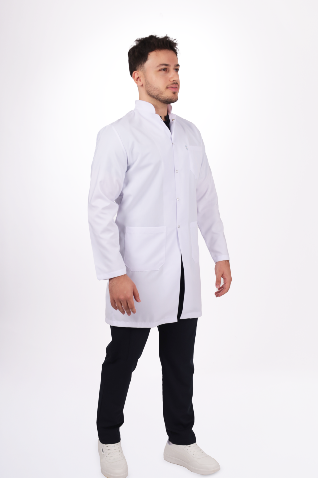 Erkek Alpaka Uzun Boy Uzun Kol Hakim Yaka Doktor Öğretmen Önlüğü