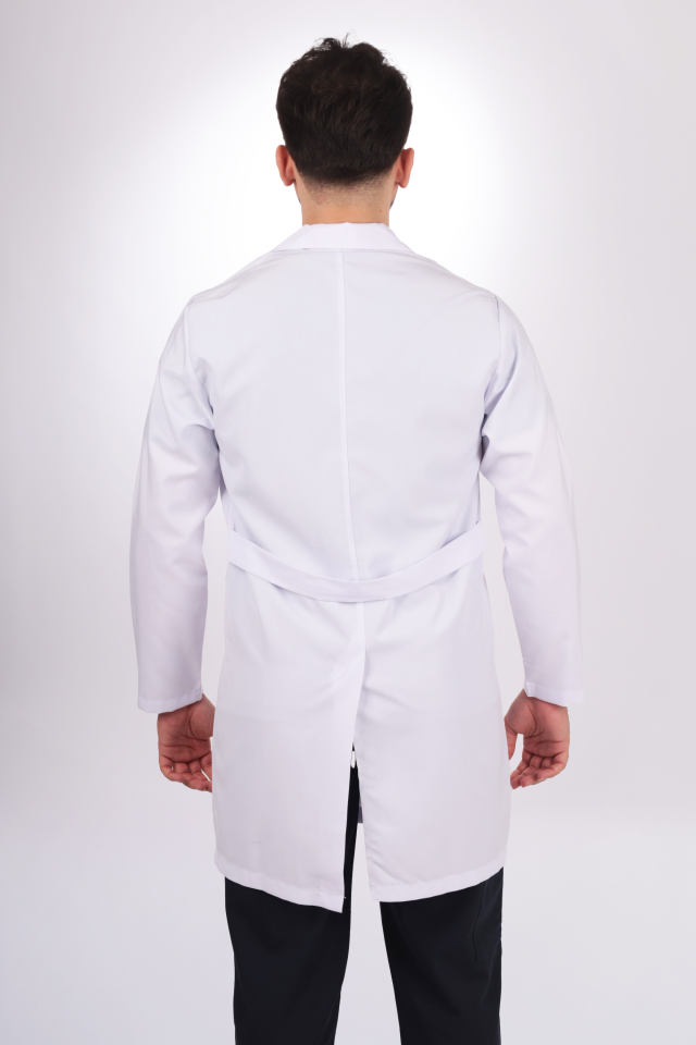 Erkek Alpaka Uzun Boy Uzun Kol Gömlek Yaka Doktor Öğretmen Önlüğü