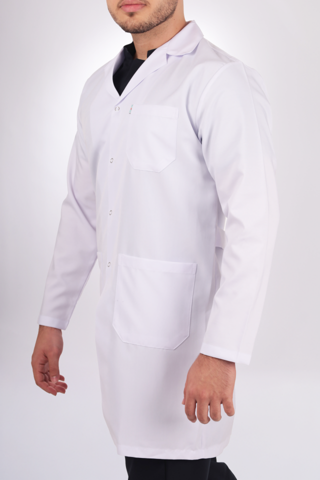 Erkek Alpaka Uzun Boy Uzun Kol Gömlek Yaka Doktor Öğretmen Önlüğü